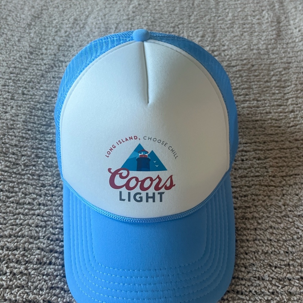 Kids Blue and White Trucker Hat